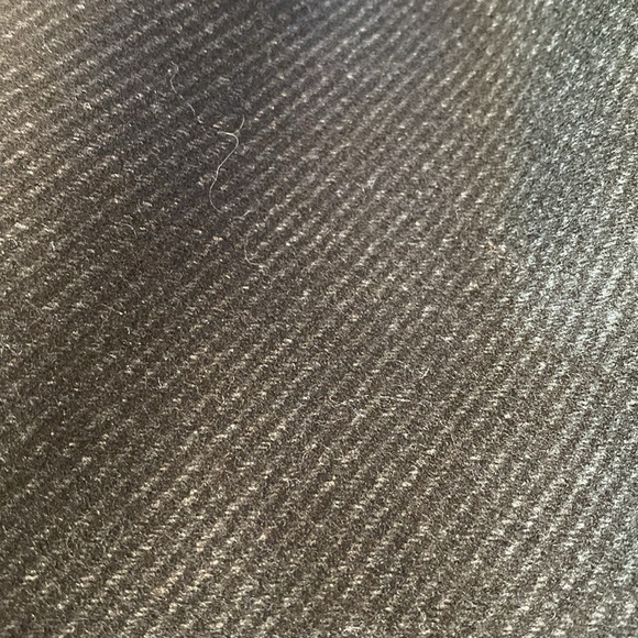 COS Dark Academia Dress Tweed Herringbone Wool Short Sleeve Wrap Dress Size 4 - Picture 5 of 13